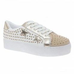 Purple Door Boutique Savvy Studded Platfrom Sneakers