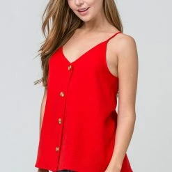 Purple Door Boutique 'Can't Believe It' Tank - Red