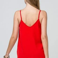 Purple Door Boutique 'Can't Believe It' Tank - Red