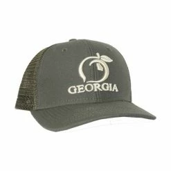 Peach State Pride 'Georgia Mesh Back' Trucker Hat- Olive Men's