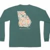 Peach State Pride GA Floral State Pocket Tee