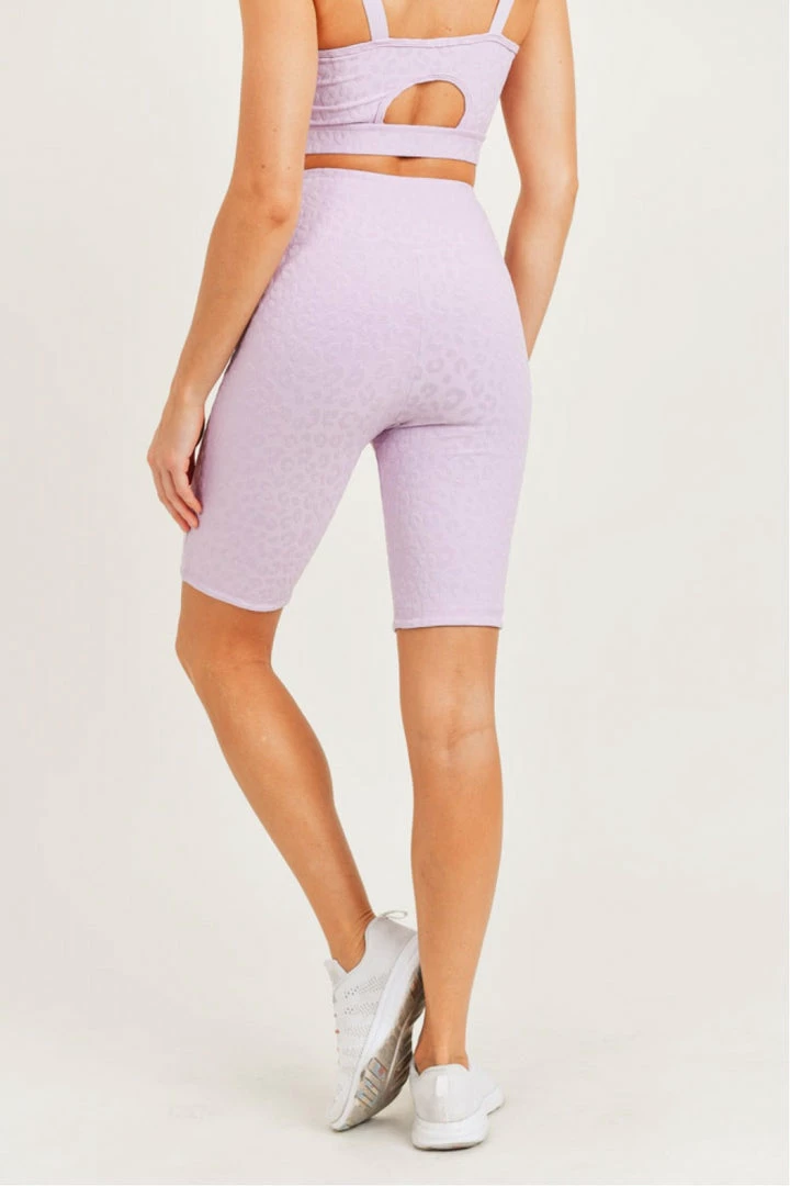 Mono B Athleisure Mono B Staying Sassy Lavender Textured Biker Shorts Summer SALE 3 Mono B Athleisure Mono B Staying Sassy Lavender Textured Biker Shorts Summer SALE