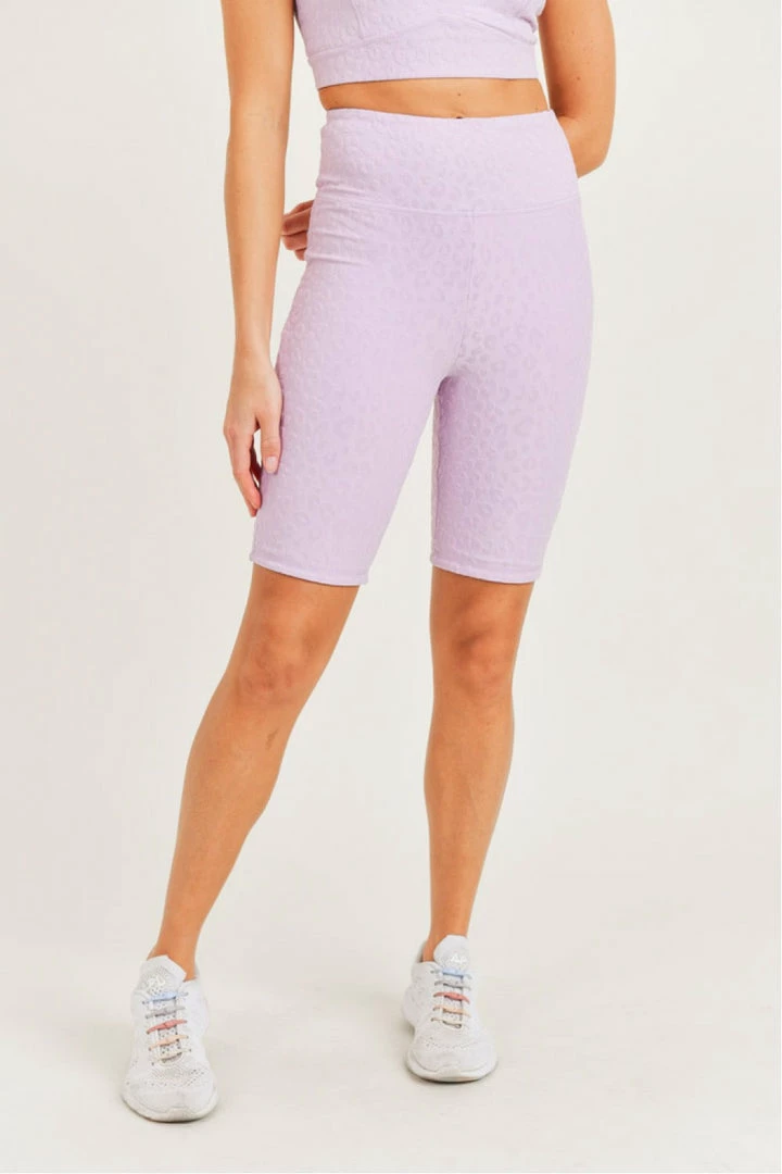 Mono B Athleisure Mono B Staying Sassy Lavender Textured Biker Shorts Summer SALE 1 Mono B Athleisure Mono B Staying Sassy Lavender Textured Biker Shorts Summer SALE
