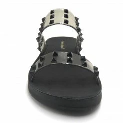 Purple Door Boutique Swimwear Captiva Studded Black Sandals