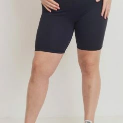 Mono B Athleisure Mono B On The Move Black Biker Shorts Ladies'