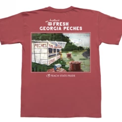 Peach State Pride Peches Short Sleeve - Crimson