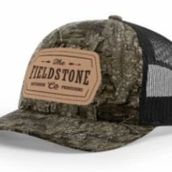 Hats Fieldstone Outdoors Fieldstone Leather Patch Trucker Hat