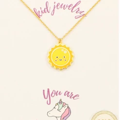 Purple Door Boutique Kids Epoxy Sun Necklace