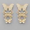 Purple Door Boutique Jewelry Rhinestone Butterfly Earrings