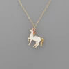 Purple Door Boutique Kids Epoxy Unicorn Necklace Jewelry