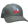 Peach State Pride 'Georgia Flag' Mesh Back Trucker Hat- Charcoal