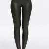 Spanx Faux Leather Black Leggings