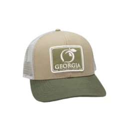Peach State Pride 'Georgia Patch' Mesh Back Trucker Hat - Khaki/Olive