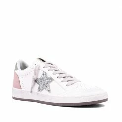 Shu Shop Shoes Paz Silver Sparkle Star Sneakers