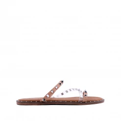Shu Shop Bellarina Nude Studded Sandals