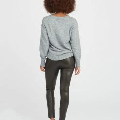 Spanx Leather Like Black Skinny Pants