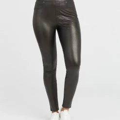 Spanx Leather Like Black Skinny Pants