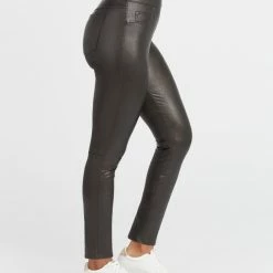 Spanx Leather Like Black Skinny Pants