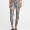 Spanx Faux Leather Snake Shine Grey Leggings Ladies'