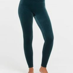 Spanx Malachite Velvet Leggings