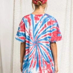 Purple Door Boutique Tie Dyed USA Graphic Tee New Arrivals