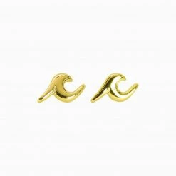 Jewelry Pura Vida Wave Stud Earrings - Gold
