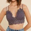 Purple Door Boutique Lovely Lace Bralette - Midnight