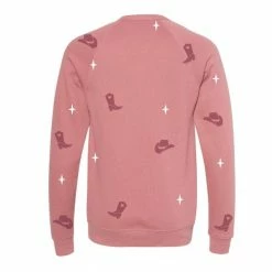 Purple Door Boutique Ladies' Yeehaw Cowgirl Mauve Sweatshirt