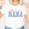 Purple Door Boutique All American Mama Graphic Tee New Arrivals