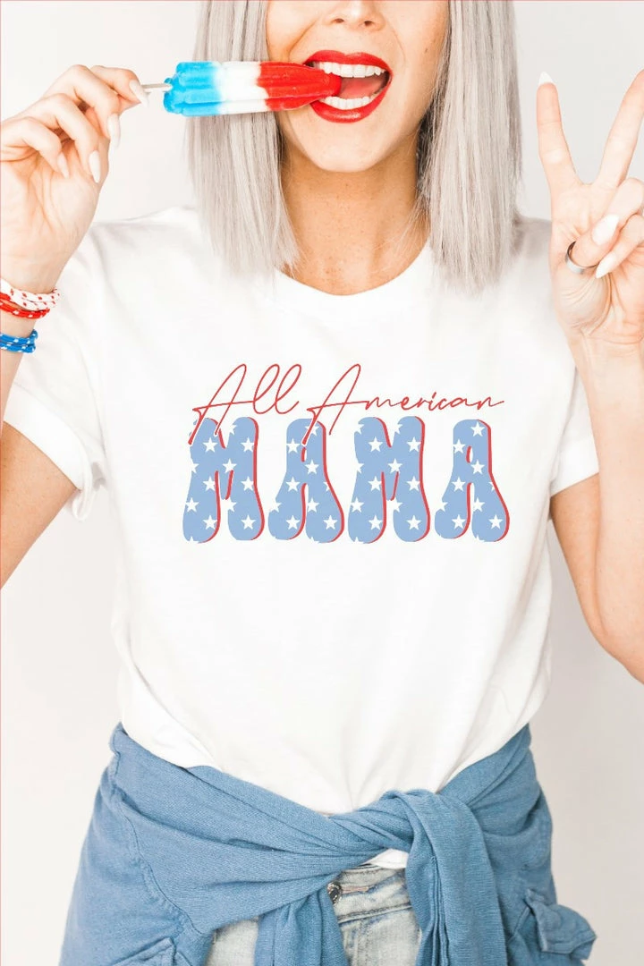 Purple Door Boutique All American Mama Graphic Tee New Arrivals 1 Purple Door Boutique All American Mama Graphic Tee New Arrivals