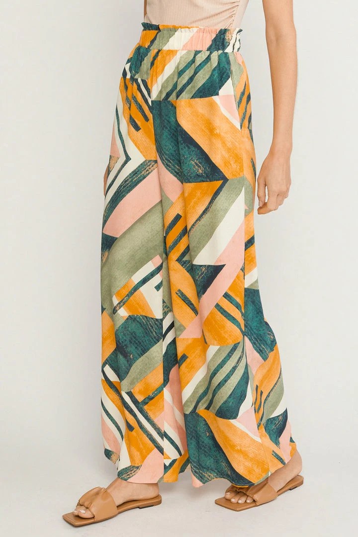 Purple Door Boutique Green Abstract Wide Leg Pants New Arrivals 1 Purple Door Boutique Green Abstract Wide Leg Pants New Arrivals