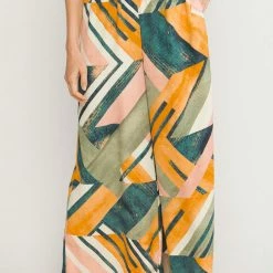 Purple Door Boutique Green Abstract Wide Leg Pants New Arrivals 7 Purple Door Boutique Green Abstract Wide Leg Pants New Arrivals