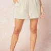 Purple Door Boutique Summer SALE Timeless Tale Beige High Waist Shorts