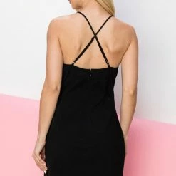 Purple Door Boutique Midnight Wishes Black Bodycon Dress