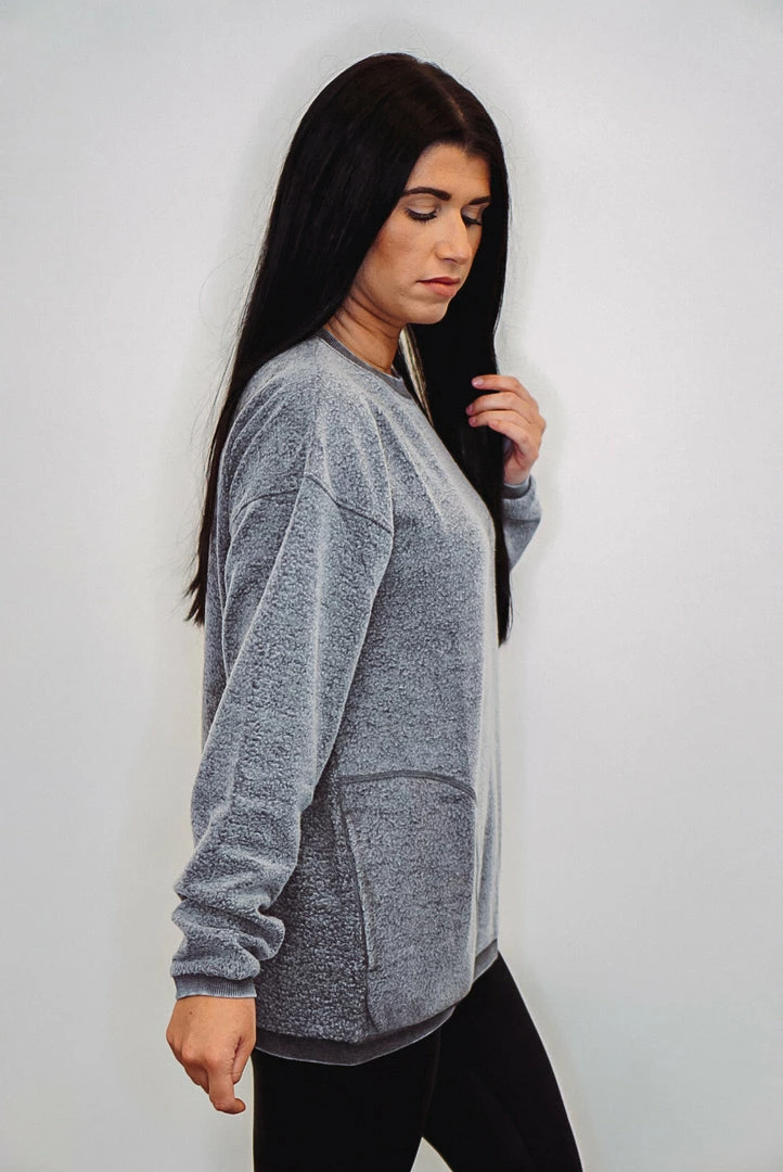 Purple Door Boutique Mono B Fuzzy Charcoal Pullover 11 Purple Door Boutique Mono B Fuzzy Charcoal Pullover