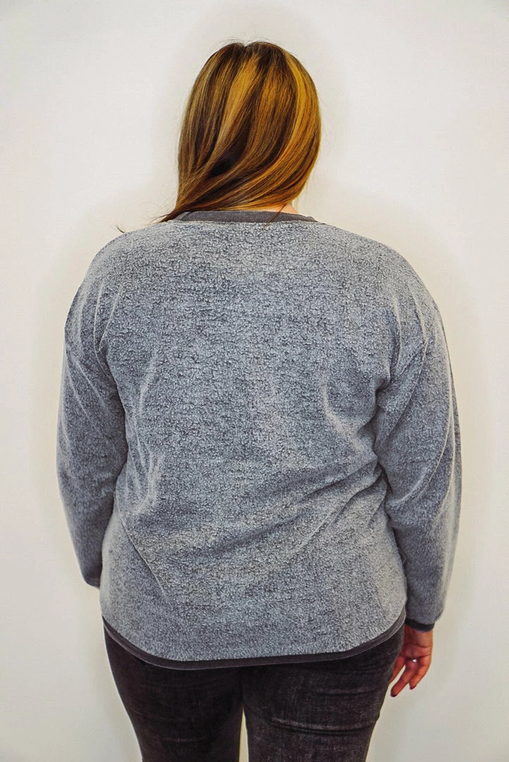 Purple Door Boutique Mono B Fuzzy Charcoal Pullover 7 Purple Door Boutique Mono B Fuzzy Charcoal Pullover