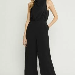 Purple Door Boutique Easy Days Black Sleeveless Jumpsuit
