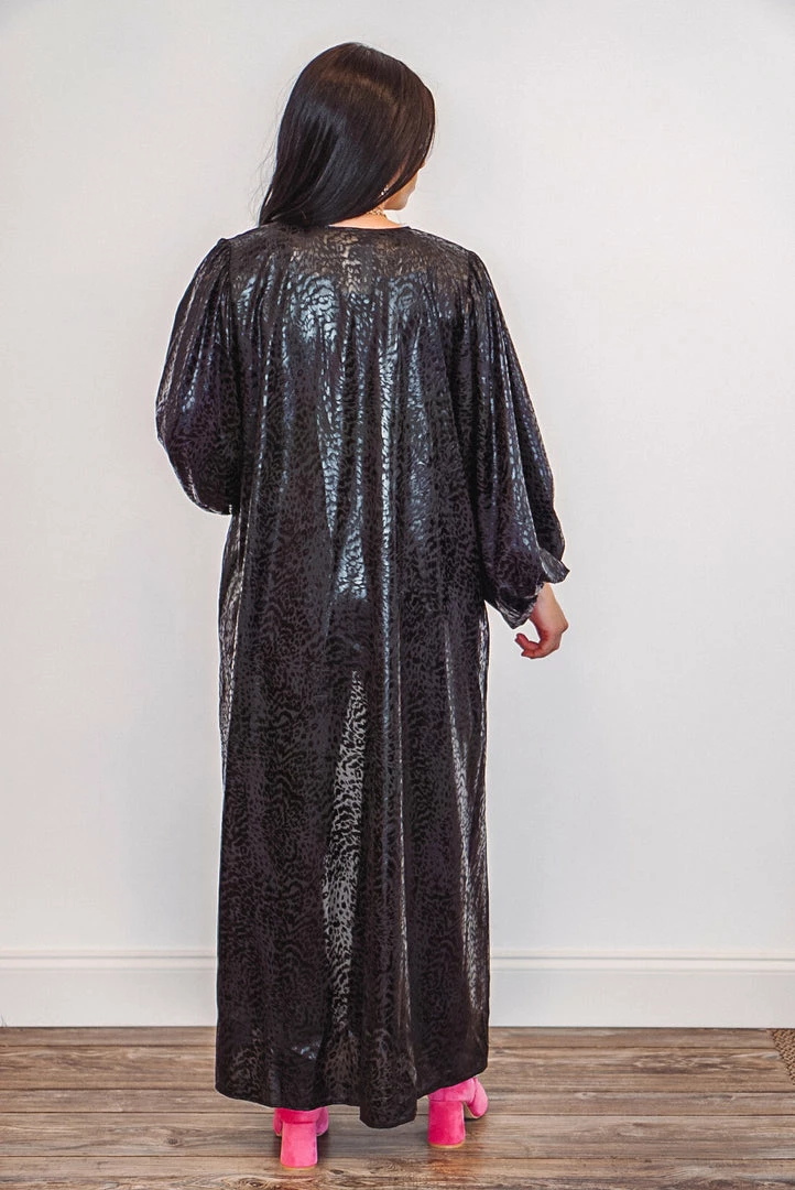 Purple Door Boutique First Love Black Snake Print Duster 4 Purple Door Boutique First Love Black Snake Print Duster