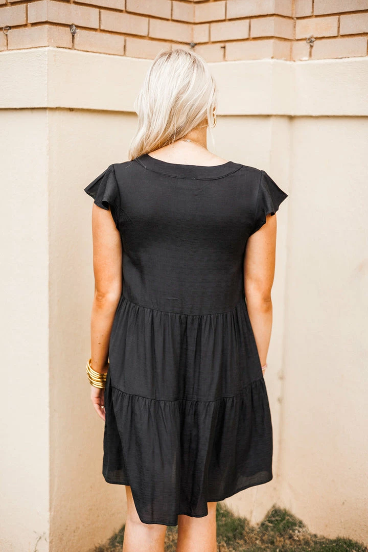 Purple Door Boutique New Arrivals Midnight Dreams Black Textured Dress 4 Purple Door Boutique New Arrivals Midnight Dreams Black Textured Dress