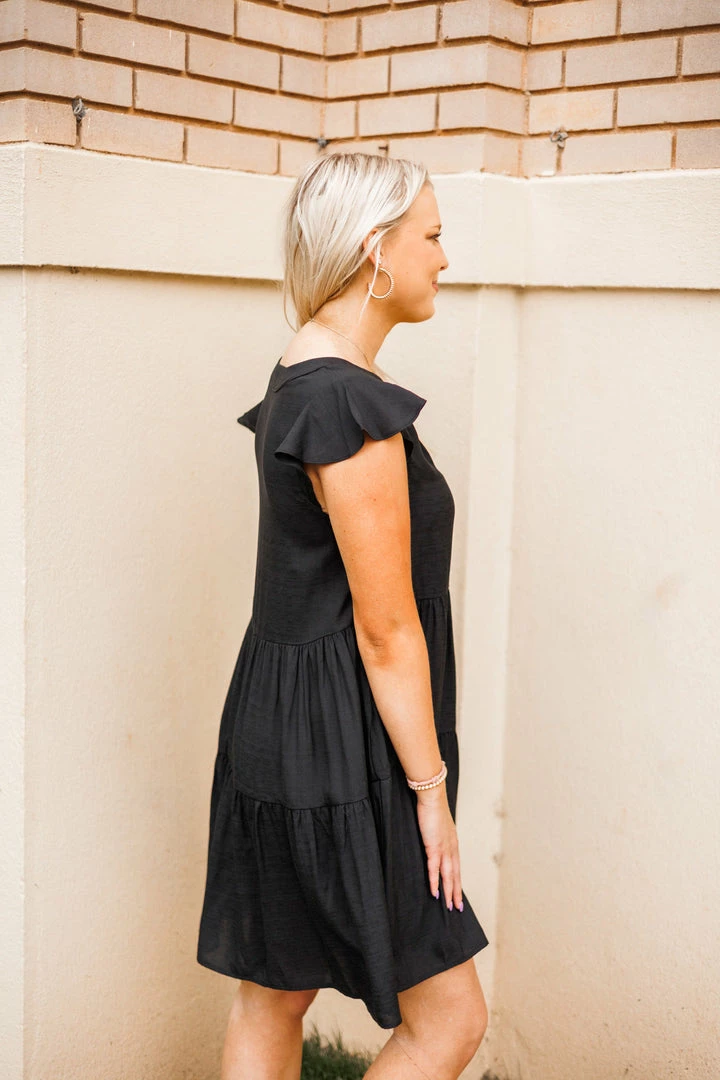 Purple Door Boutique New Arrivals Midnight Dreams Black Textured Dress 3 Purple Door Boutique New Arrivals Midnight Dreams Black Textured Dress