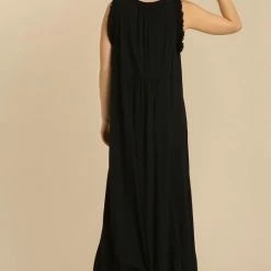 Purple Door Boutique Into The Night Black Frayed Maxi Dress Summer SALE 7 Purple Door Boutique Into The Night Black Frayed Maxi Dress Summer SALE