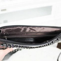 Purple Door Boutique Accessories/Gifts Studded Clutch Crossbody Black 6 Purple Door Boutique Accessories/Gifts Studded Clutch Crossbody Black