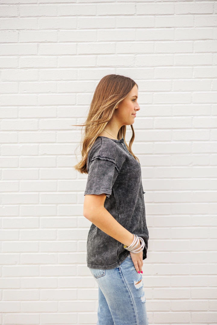 The Purple Door Boutique New Arrivals Summer Knit Black Charcoal Top 4 The Purple Door Boutique New Arrivals Summer Knit Black Charcoal Top