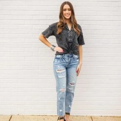 The Purple Door Boutique New Arrivals Summer Knit Black Charcoal Top 7 The Purple Door Boutique New Arrivals Summer Knit Black Charcoal Top