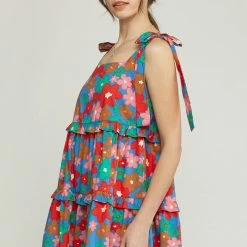 Purple Door Boutique Floral Love Blue Mini Dress New Arrivals