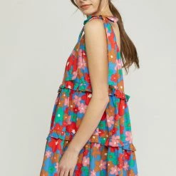 Purple Door Boutique Floral Love Blue Mini Dress New Arrivals