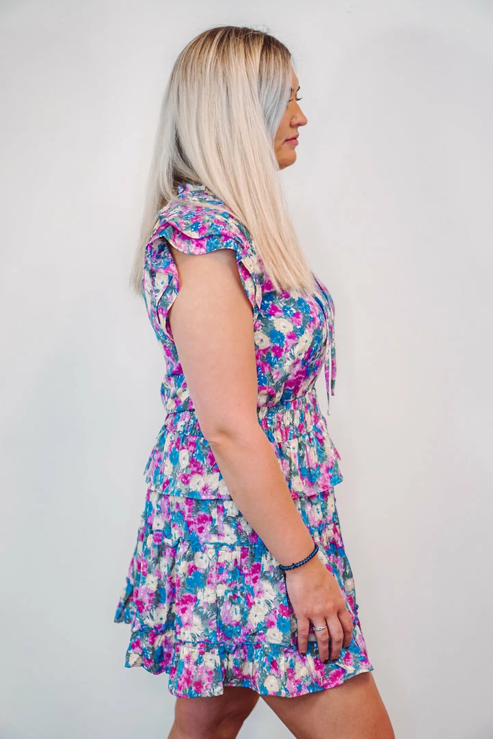 Purple Door Boutique Floral Wonders Smocked Pink Dress 3 Purple Door Boutique Floral Wonders Smocked Pink Dress