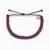 Jewelry Pura Vida Solid Braided Bracelet Dark Lilac