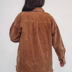 Purple Door Boutique Outback Babe Caramel Corduroy Jacket