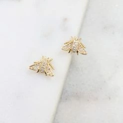 Purple Door Boutique Bumble Bee Stud Earrings Jewelry